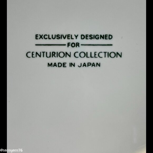 🆕VTG▪️CENTURION COLLECTION▪️Set of 4 Gold Trim 7.5" White Ribbon Holly Plates - Picture 5 of 5